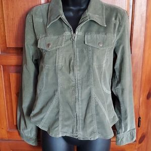 Corduroy Green Shirt Jacket size L